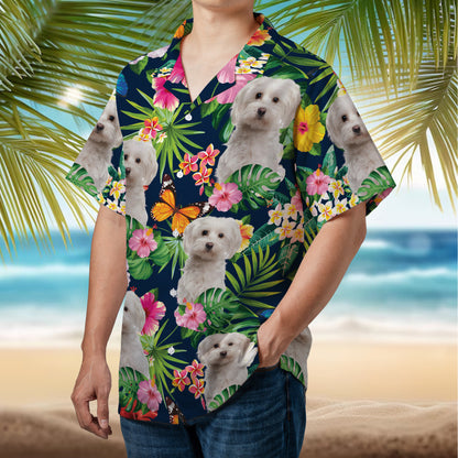 PSH15 Personalized Photo Upload Cat Dog Lover - Custom Hawaiian Shirt
