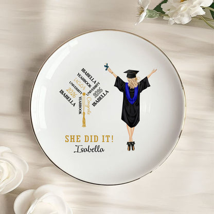 PSD08 She He Did It - Personalized Custom Jewelry Dish