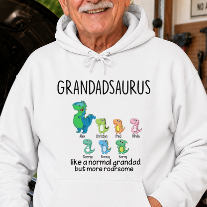 VPST08 Grandpasaurus And Kids Funny - Personalized Custom T-shirt Hoodie