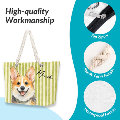 PST236 Photo Upload Pet's Lover - Personalized Beach Bag