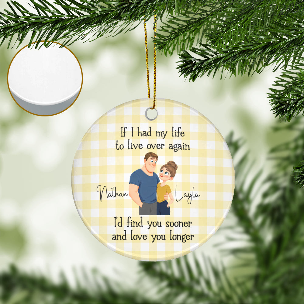UPST182 I'm Not Spoiled My Husband Just Loves Me - Personalized Glass Ceramic Ornament