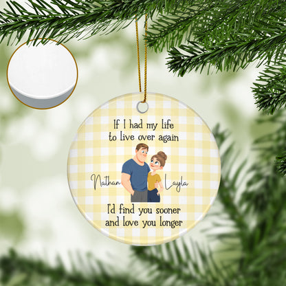 UPST182 I'm Not Spoiled My Husband Just Loves Me - Personalized Glass Ceramic Ornament