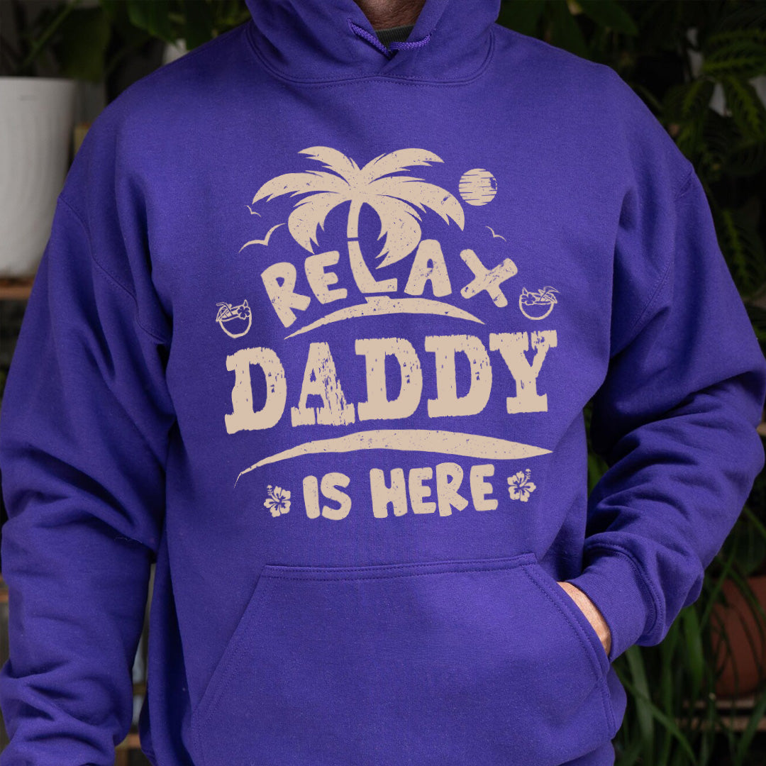 PST224 Relax Papa Is Here - Personalized Custom T-shirt Hoodie