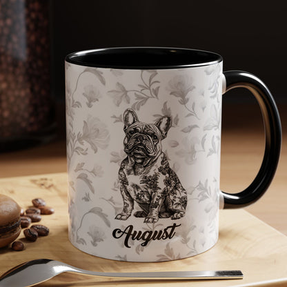 PST56 Toile De Jouy French Dog Lover - Personalized Custom Mug