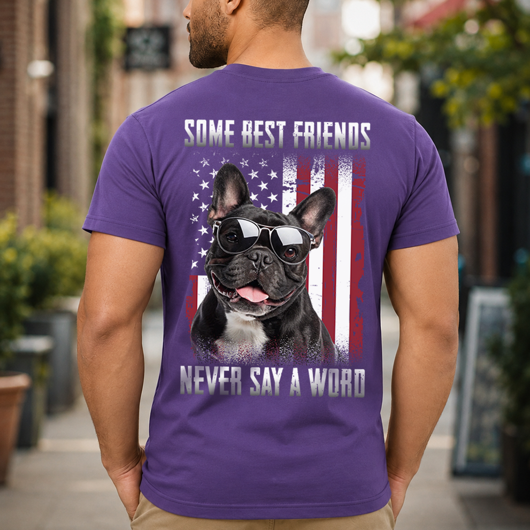 VPST64 Some Best Friends Never Say A Word - Personalized Back T-shirt Hoodie