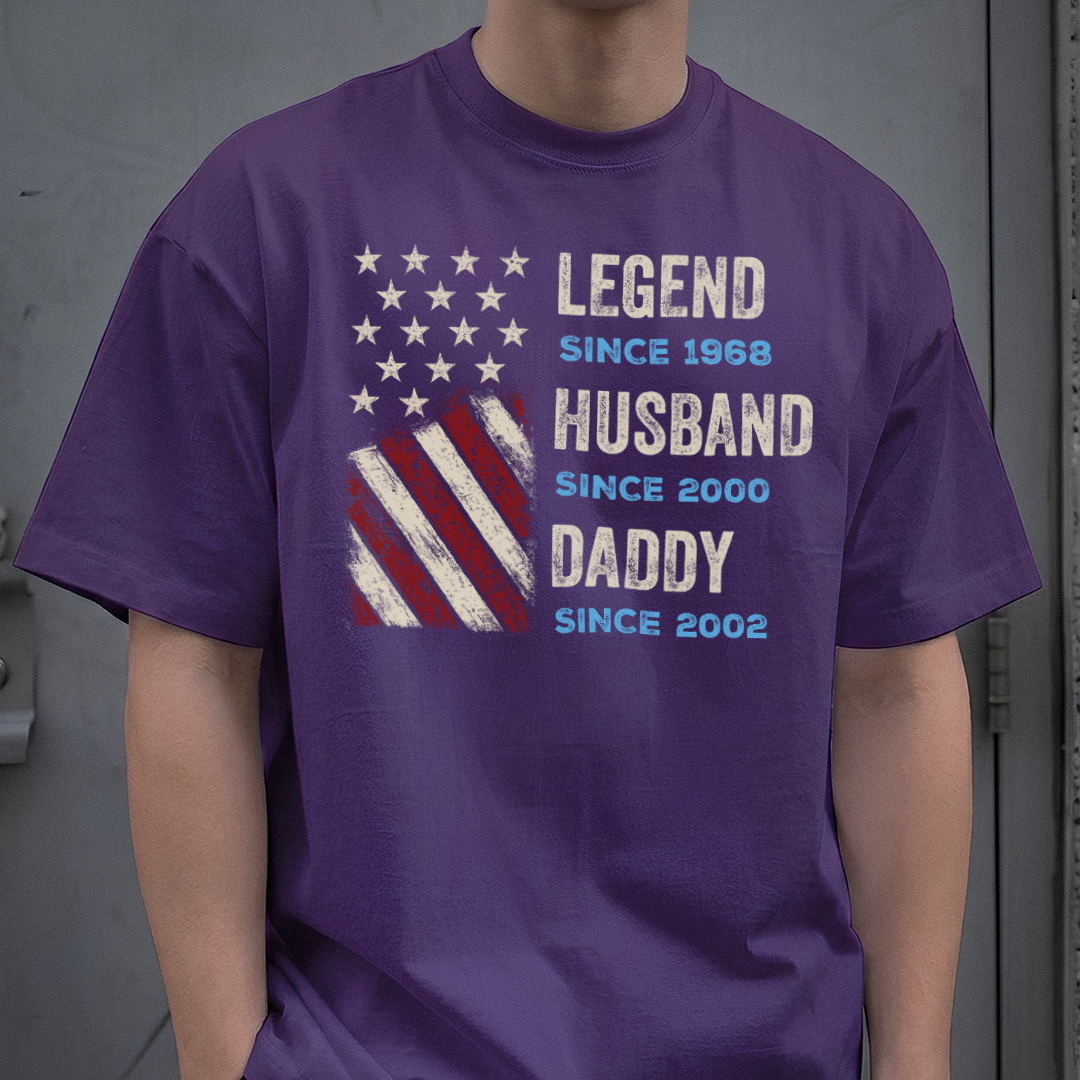 VPST27 Legend Husband Daddy Grandpa - Personalized T-shirt Hoodie
