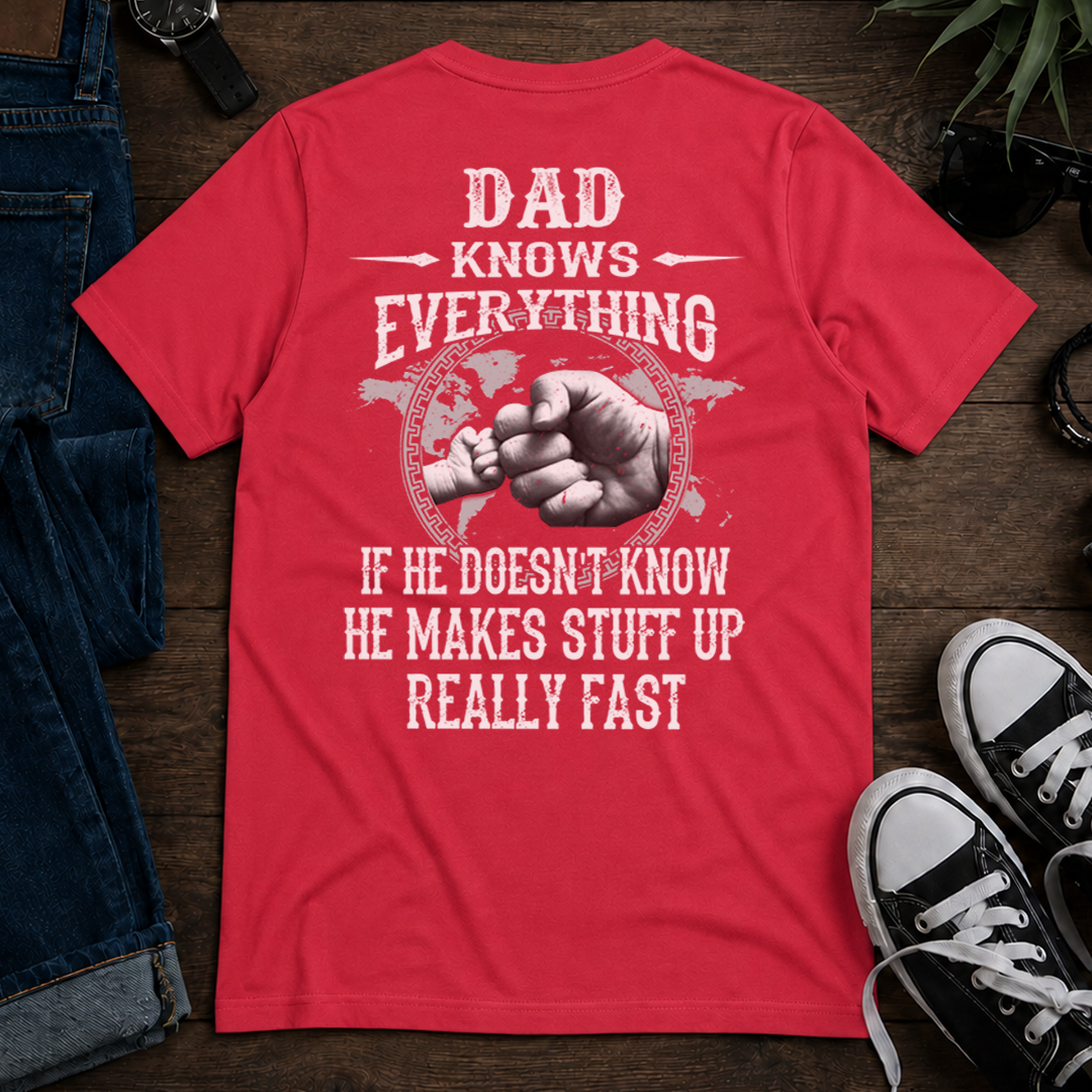 VPST19 Grandpa Knows Everything - Personalized T-shirt Hoodie