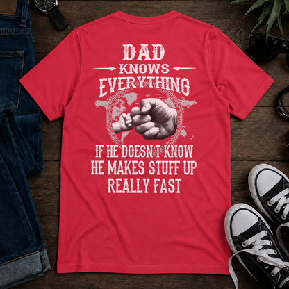 VPST19 Grandpa Knows Everything - Personalized T-shirt Hoodie
