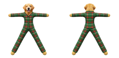 PST261 Merry Christmas Funny Pajamas - Personalized Poseable Plush Doll