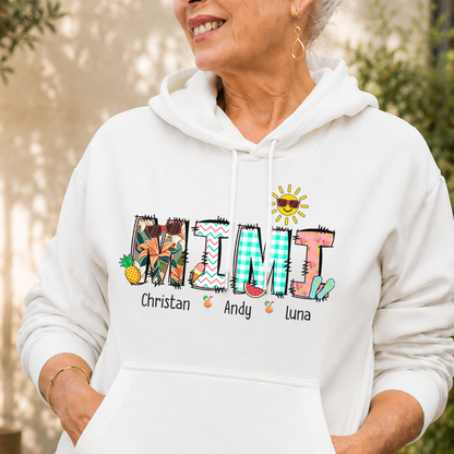 VPST46 Mimi Grandma Summer - Personalized T-shirt Hoodie