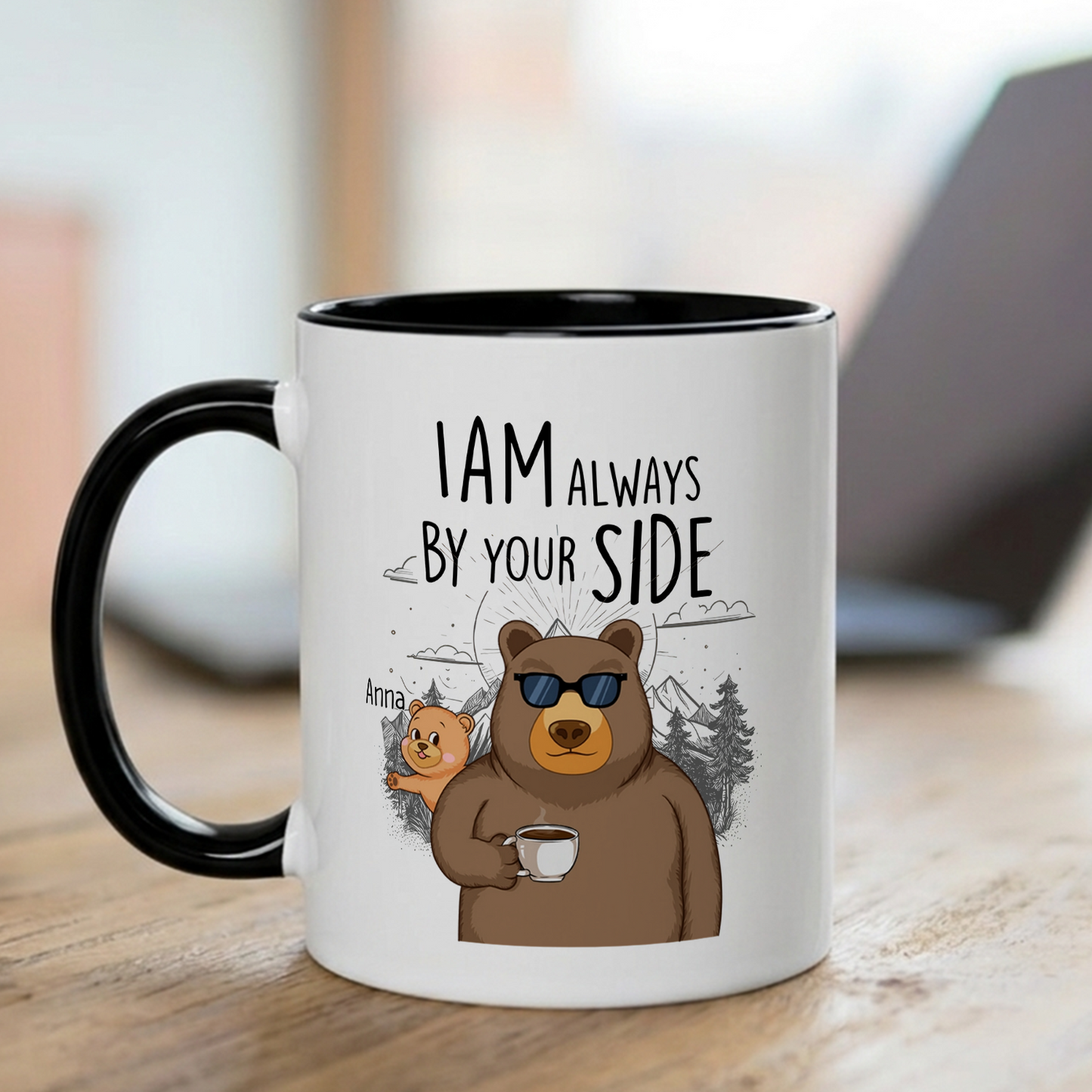 VPST51 I Am Always By Your Side - Personalized White Mug Accent Mug