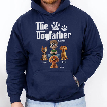 PST89 The Dogfather Dog Lover - Personalized Custom T-shirt