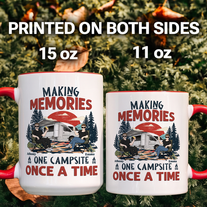 MPST12 We Do Have A Retirement Plan We Plan To Go Camping - Personalized White Mug Accent Mug