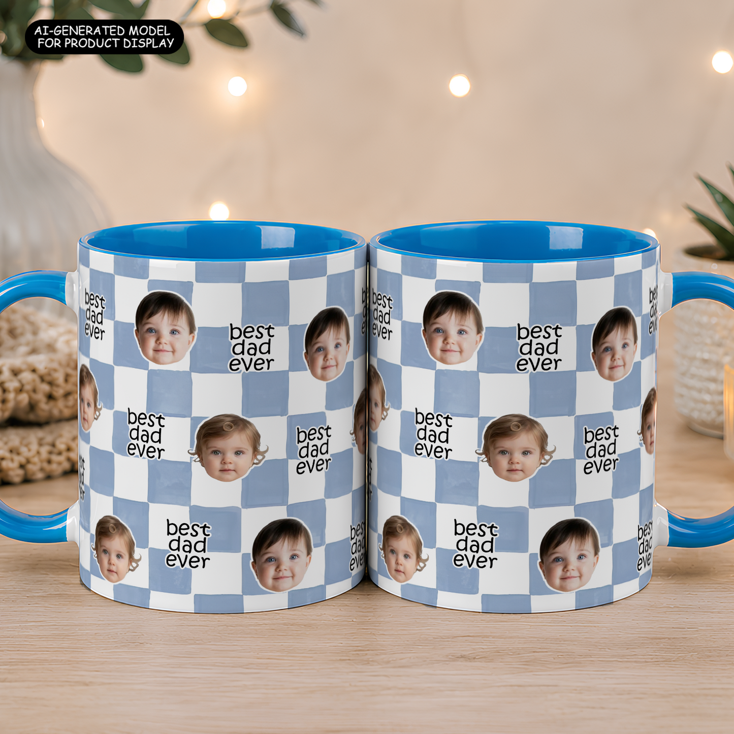 VPST39 Photo Upload Best Dad Best Mom Ever - Personalized White Mug Accent Mug