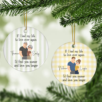 UPST182 I'm Not Spoiled My Husband Just Loves Me - Personalized Glass Ceramic Ornament