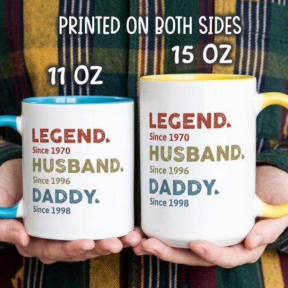 VPST09 Legend Husband Dad Grandad - Personalized Mug