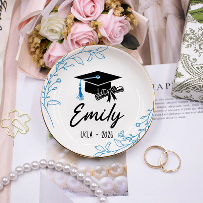 PSD09 Graduation Gift - Personalized Custom Jewelry Dish
