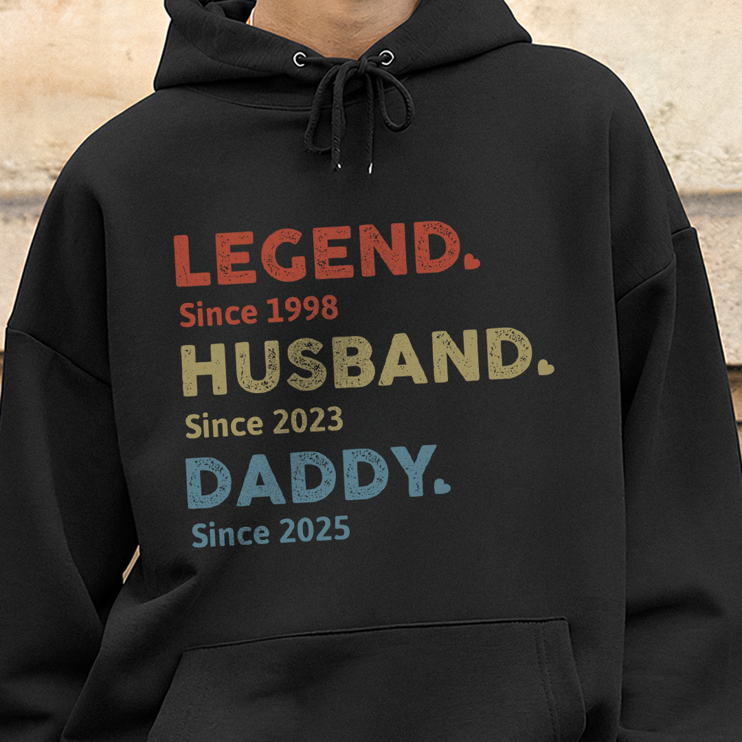 VPST09 Legend Husband Dad Grandad - Personalized Custom T-shirt Hoodie