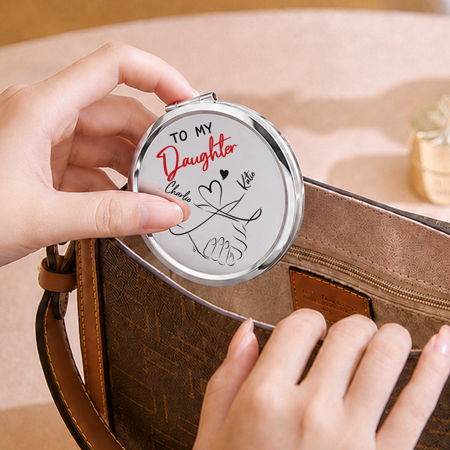 VPST41 To My Daughter How Special You Are To Me - Personalized Custom Compact Mirror