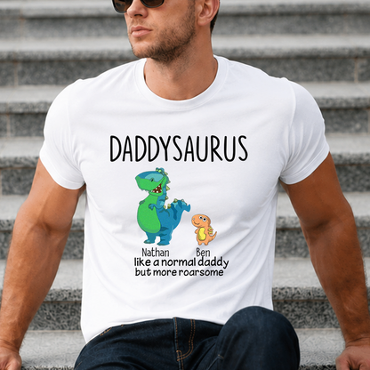 VPST08 Grandpasaurus And Kids Funny - Personalized Custom T-shirt Hoodie