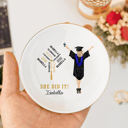 PSD08 She He Did It - Personalized Custom Jewelry Dish