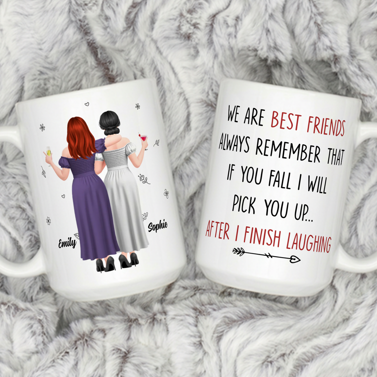 VPST79 I Will Pick You Up After I Finish Laughing - Personalized White Mug Accent Mug