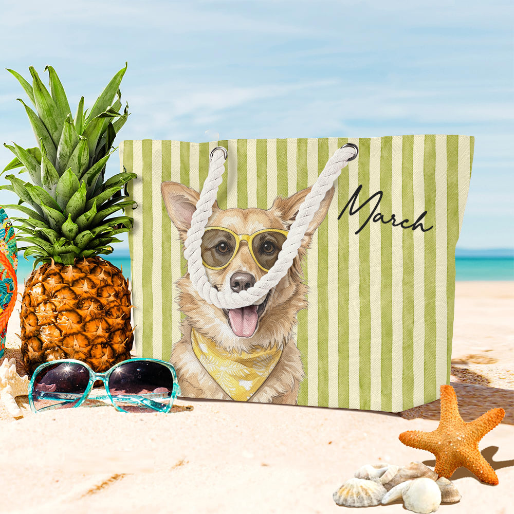 PST236 Photo Upload Pet's Lover - Personalized Beach Bag