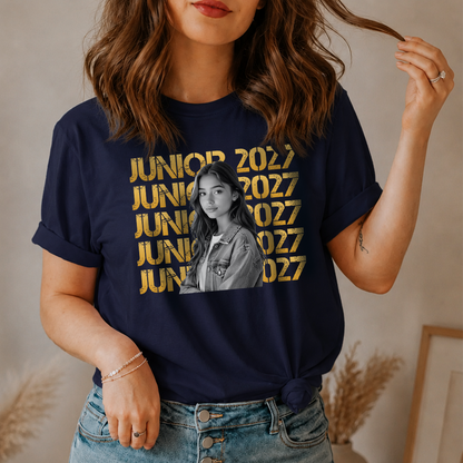 VPST66 Senior 2027 Custom Photo Upload Back To School - Personalized T-shirt Hoodie