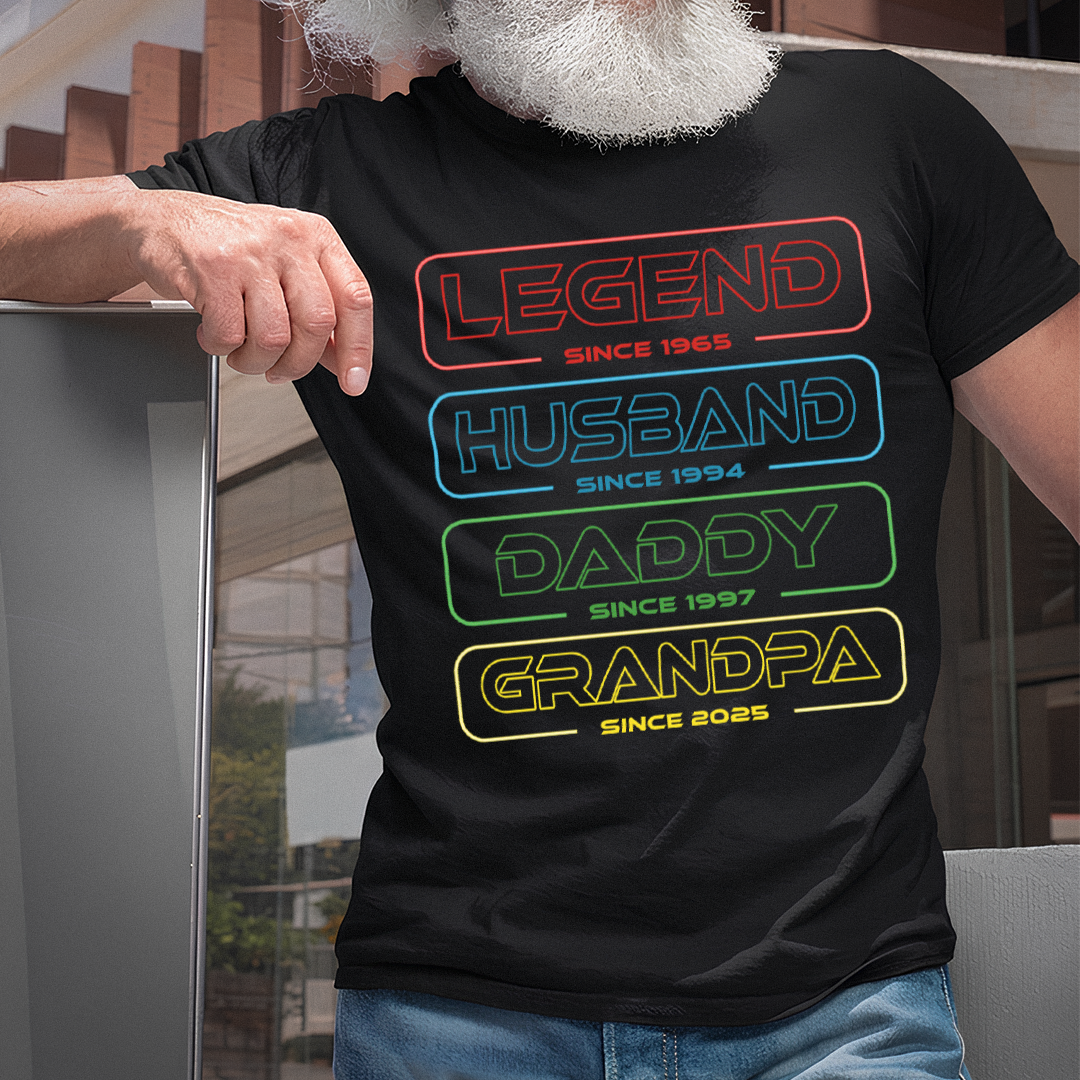 VPST16 Legend Husband Dad Grandpa - Personalized Custom T-shirt Hoodie