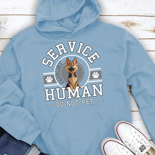 PST87 Dog Service Human Do Not Pet - Personalized Custom T-shirt
