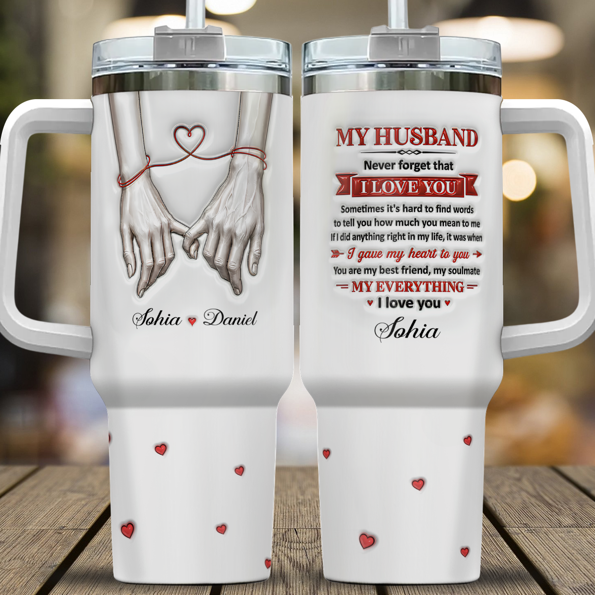 VPST50 Never Forget That I Love You - Personalized Custom Tumbler