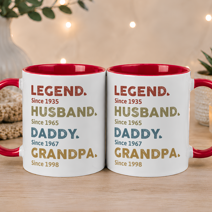 VPST09 Legend Husband Dad Grandad - Personalized Mug