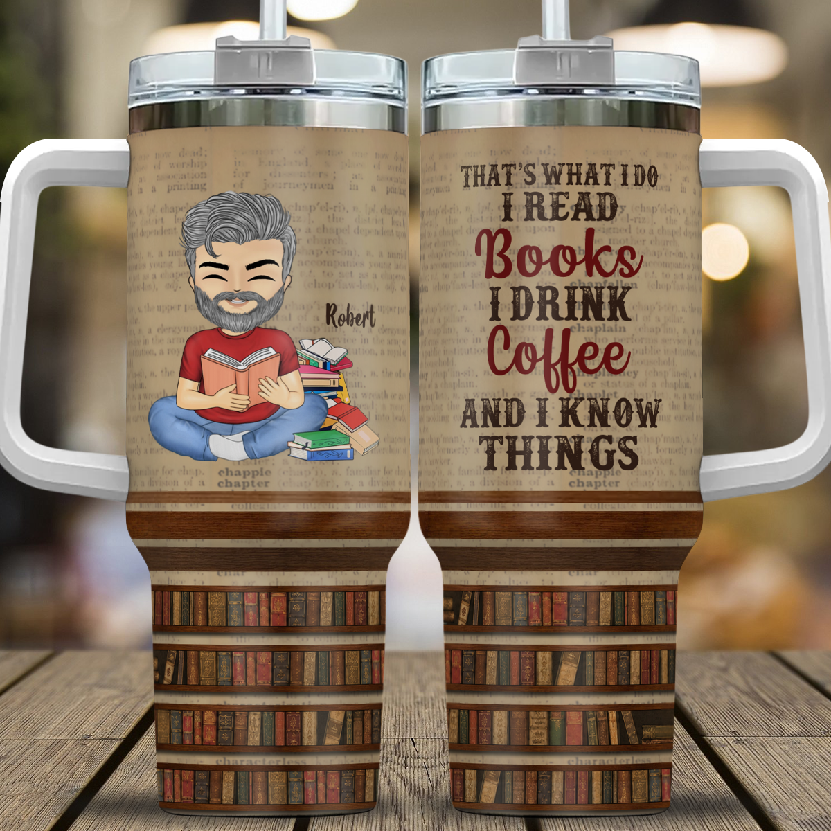 APST09 Just A Girl Who Loves Books - Personalized Custom Tumbler