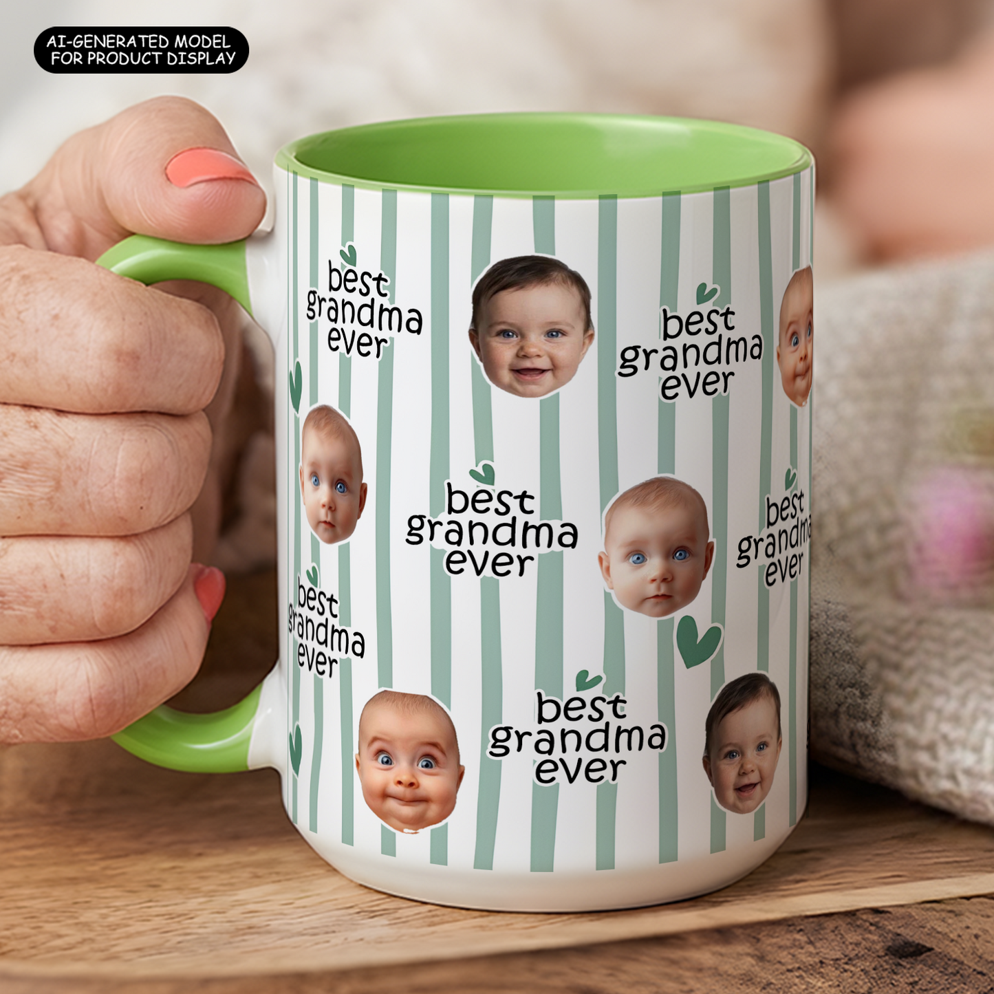 VPST39 Photo Upload Best Dad Best Mom Ever - Personalized White Mug Accent Mug