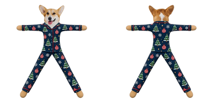PST261 Merry Christmas Funny Pajamas - Personalized Poseable Plush Doll