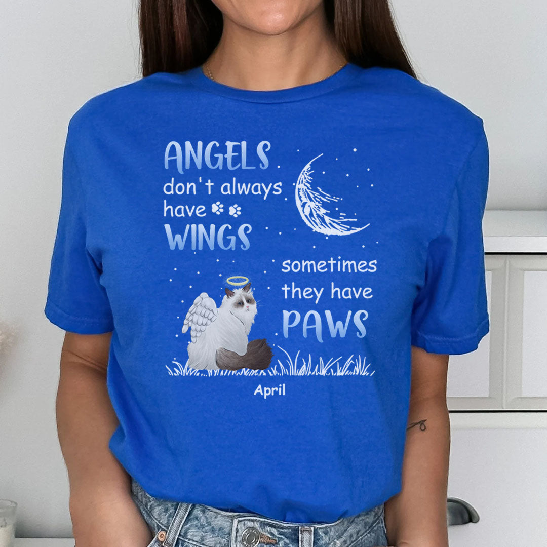 PST97 Angels Don't Always Have Wings - Personalized Custom T-shirt Hoodie