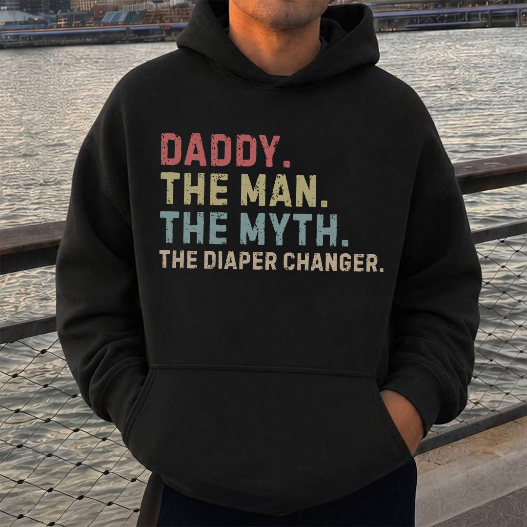 PST227 The Man The Myth The Diaper Changer - Personalized Custom T-shirt Hoodie