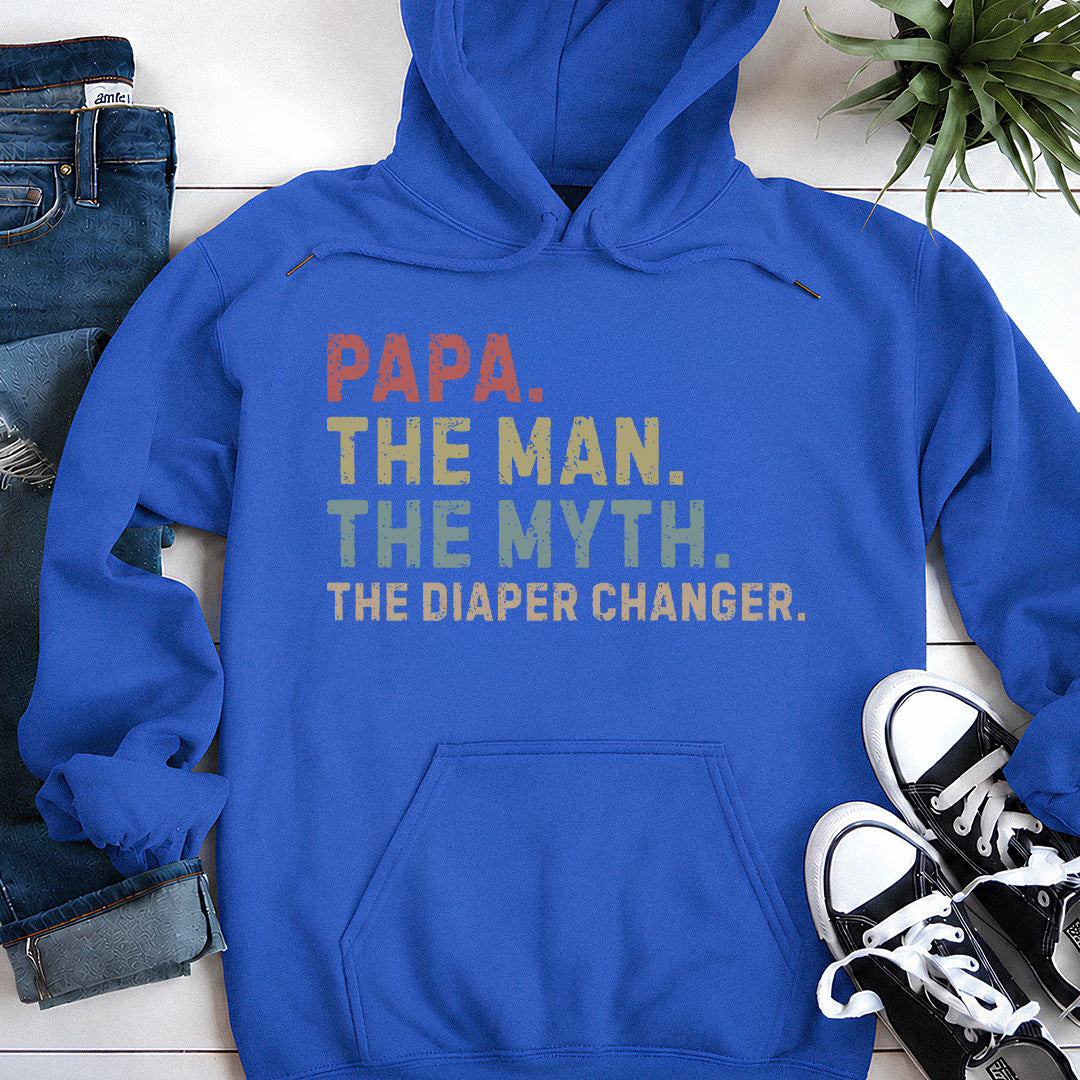 PST227 The Man The Myth The Diaper Changer - Personalized Custom T-shirt Hoodie