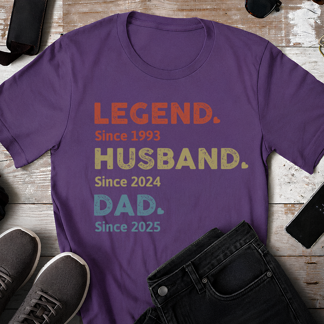 VPST09 Legend Husband Dad Grandad - Personalized Custom T-shirt Hoodie