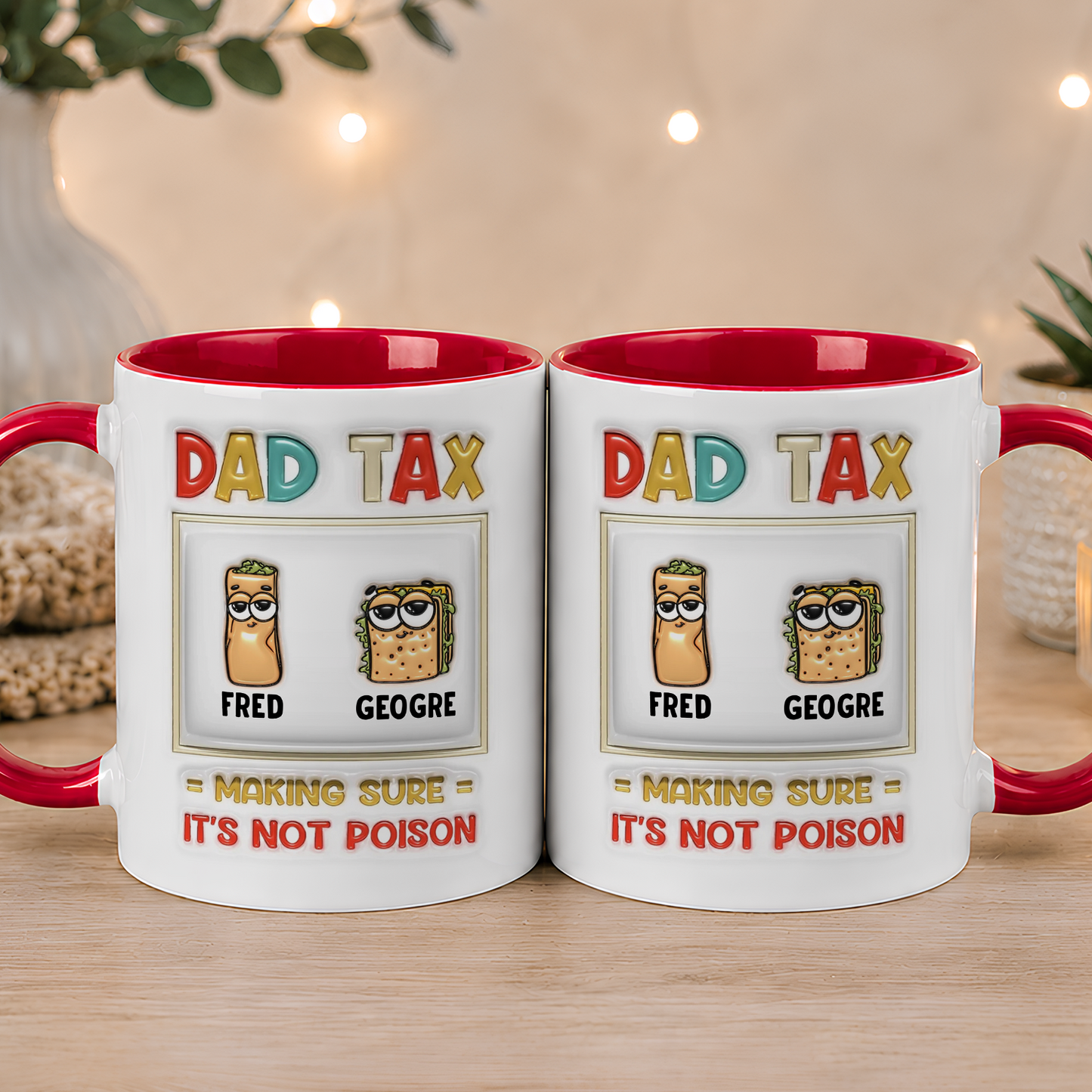 VPST10 Dad Tax Making Sure It's Not Poison - Personalized Mug