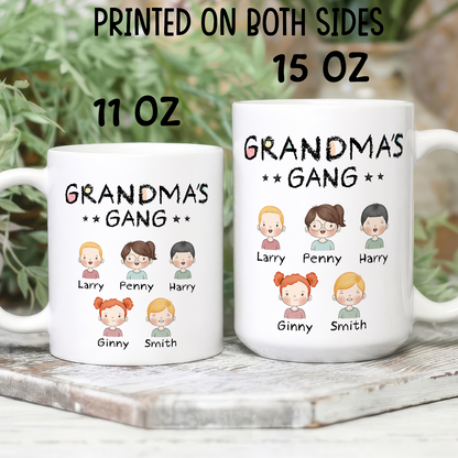 VPST04 Daddy's Mommy's Gang - Personalized White Mug Accent Mug