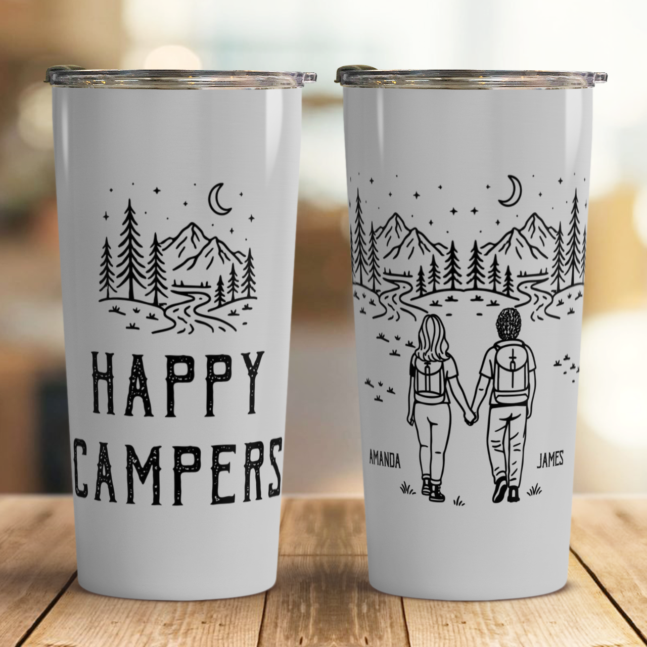 UPST81 Adventure Is Better When We're Lost Together - Personalized Custom Tumbler