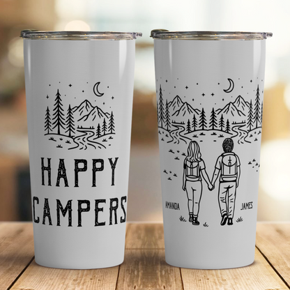 UPST81 Adventure Is Better When We're Lost Together - Personalized Custom Tumbler