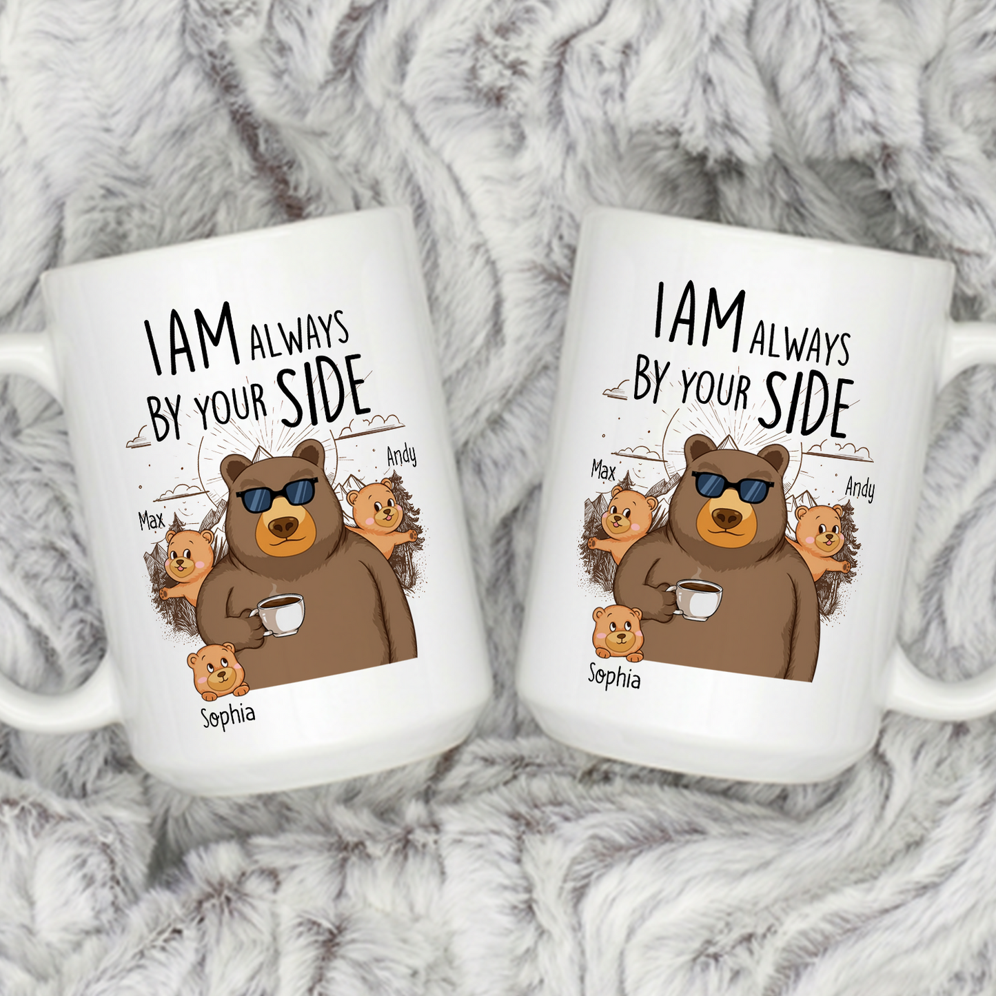 VPST51 I Am Always By Your Side - Personalized White Mug Accent Mug
