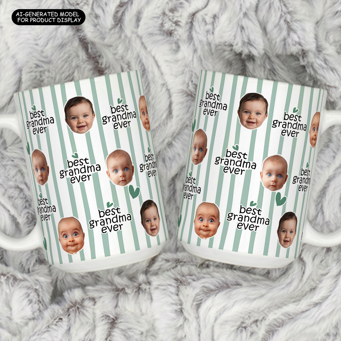VPST39 Photo Upload Best Dad Best Mom Ever - Personalized White Mug Accent Mug