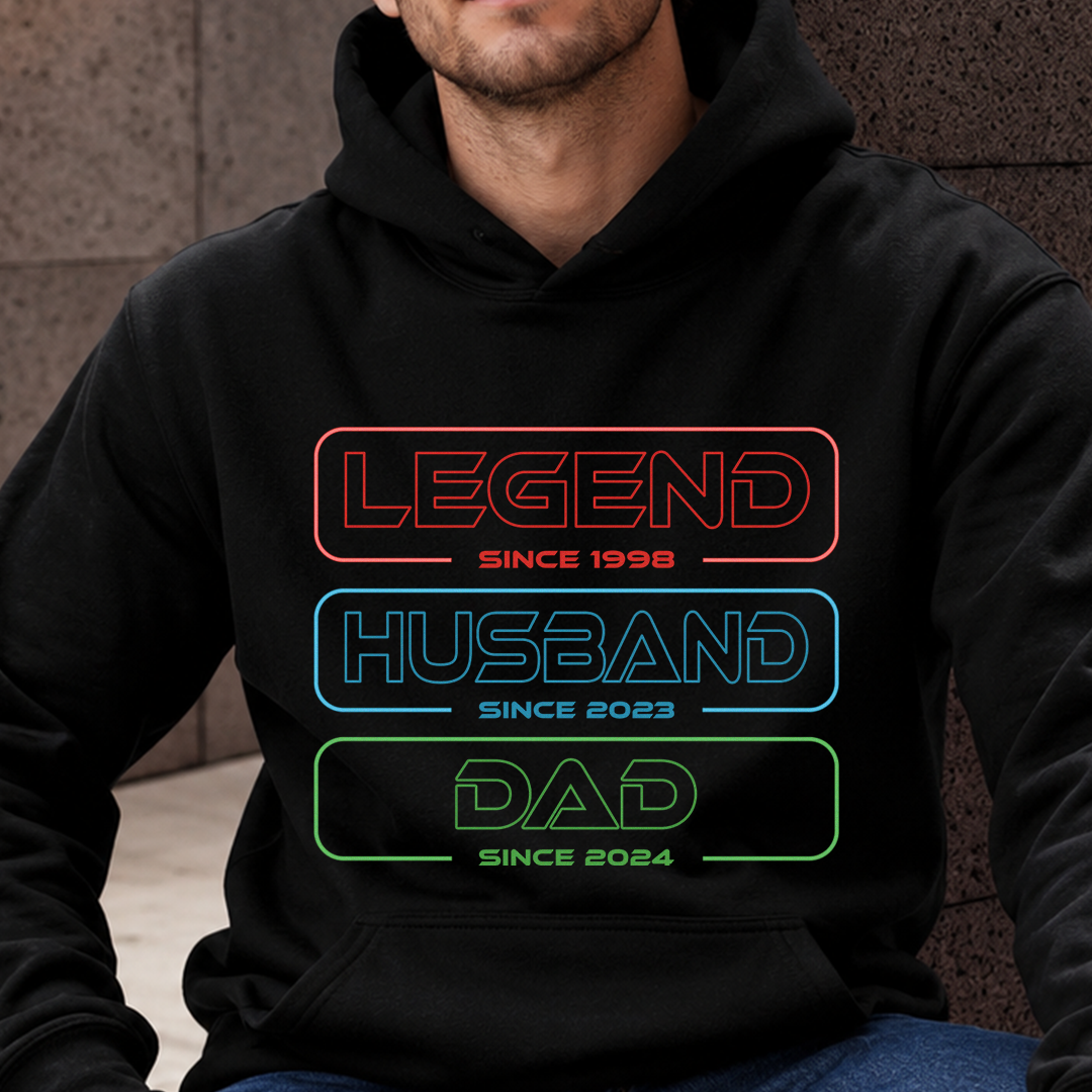 VPST16 Legend Husband Dad Grandpa - Personalized Custom T-shirt Hoodie