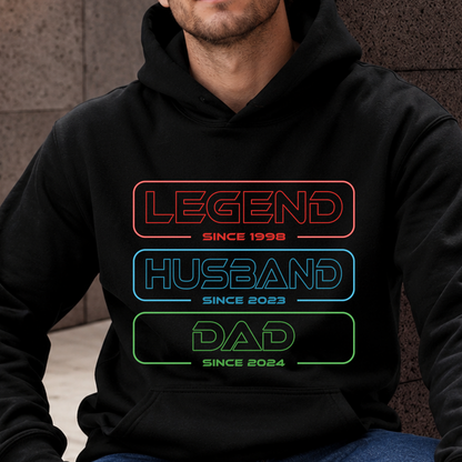 VPST16 Legend Husband Dad Grandpa - Personalized Custom T-shirt Hoodie