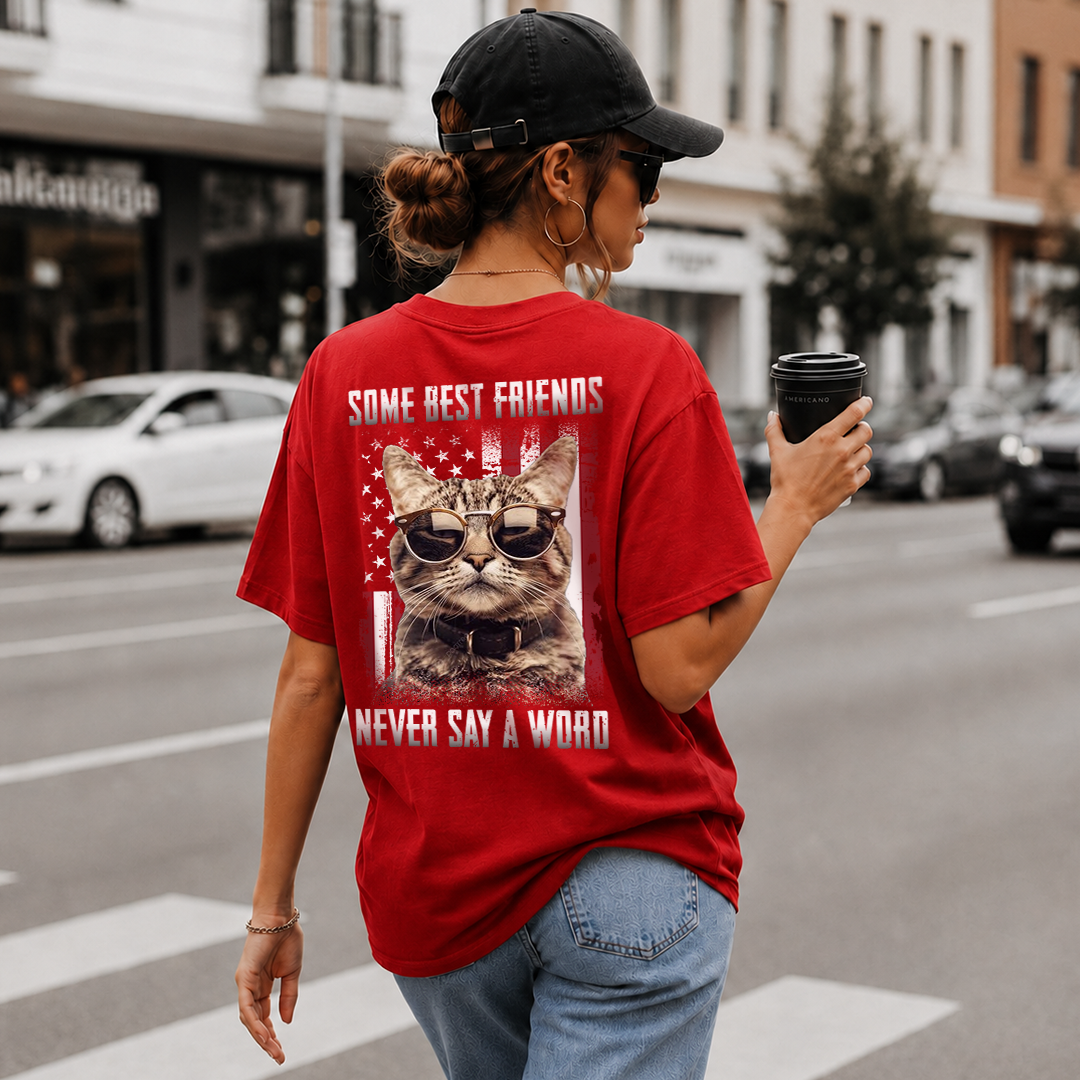 VPST64 Some Best Friends Never Say A Word - Personalized Back T-shirt Hoodie