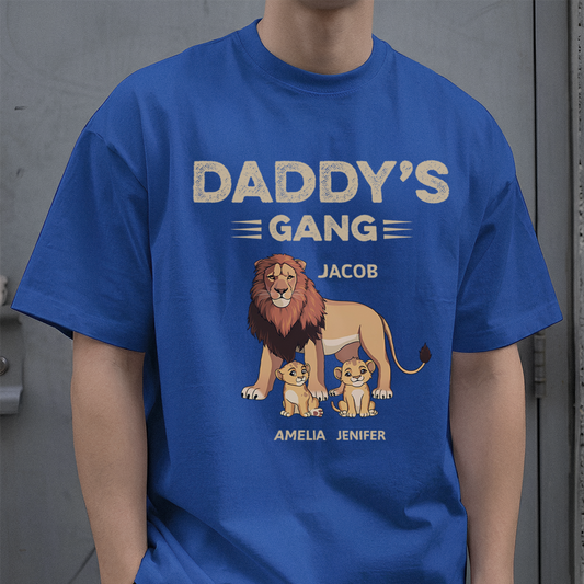 VPST06 Daddy's Gang - Personalized Custom T-shirt Hoodie
