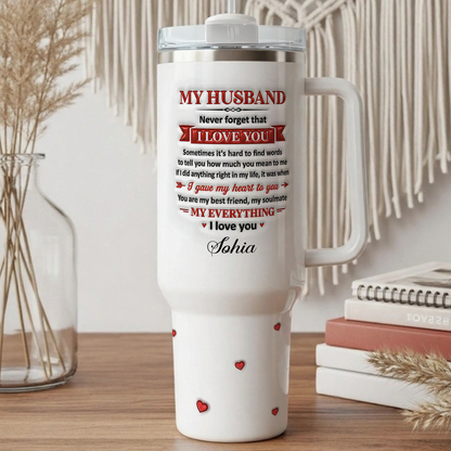 VPST50 Never Forget That I Love You - Personalized Custom Tumbler